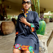 Load image into Gallery viewer, Linen shirt dress