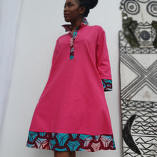 Load image into Gallery viewer, Linen shirt dress