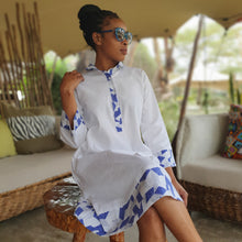 Load image into Gallery viewer, Linen shirt dress