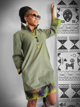 Load image into Gallery viewer, Linen shirt dress
