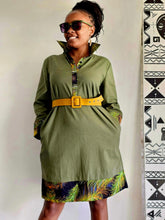 Load image into Gallery viewer, Linen shirt dress