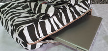 Load image into Gallery viewer, Zebra laptop bag
