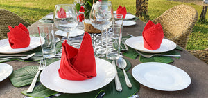 Zebra table runner